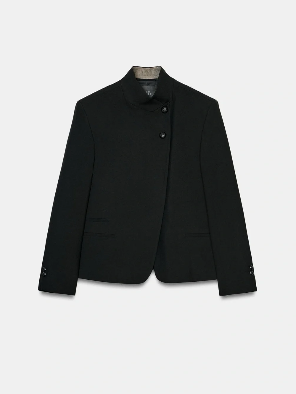 HIGH COLLAR BUTTONED BLAZER ZW COLLECTION